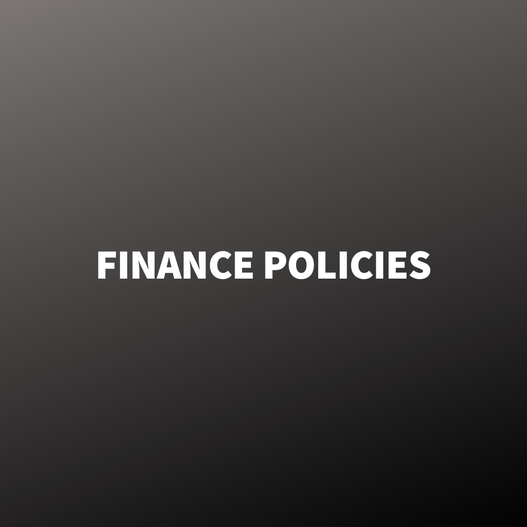 Finance Policies