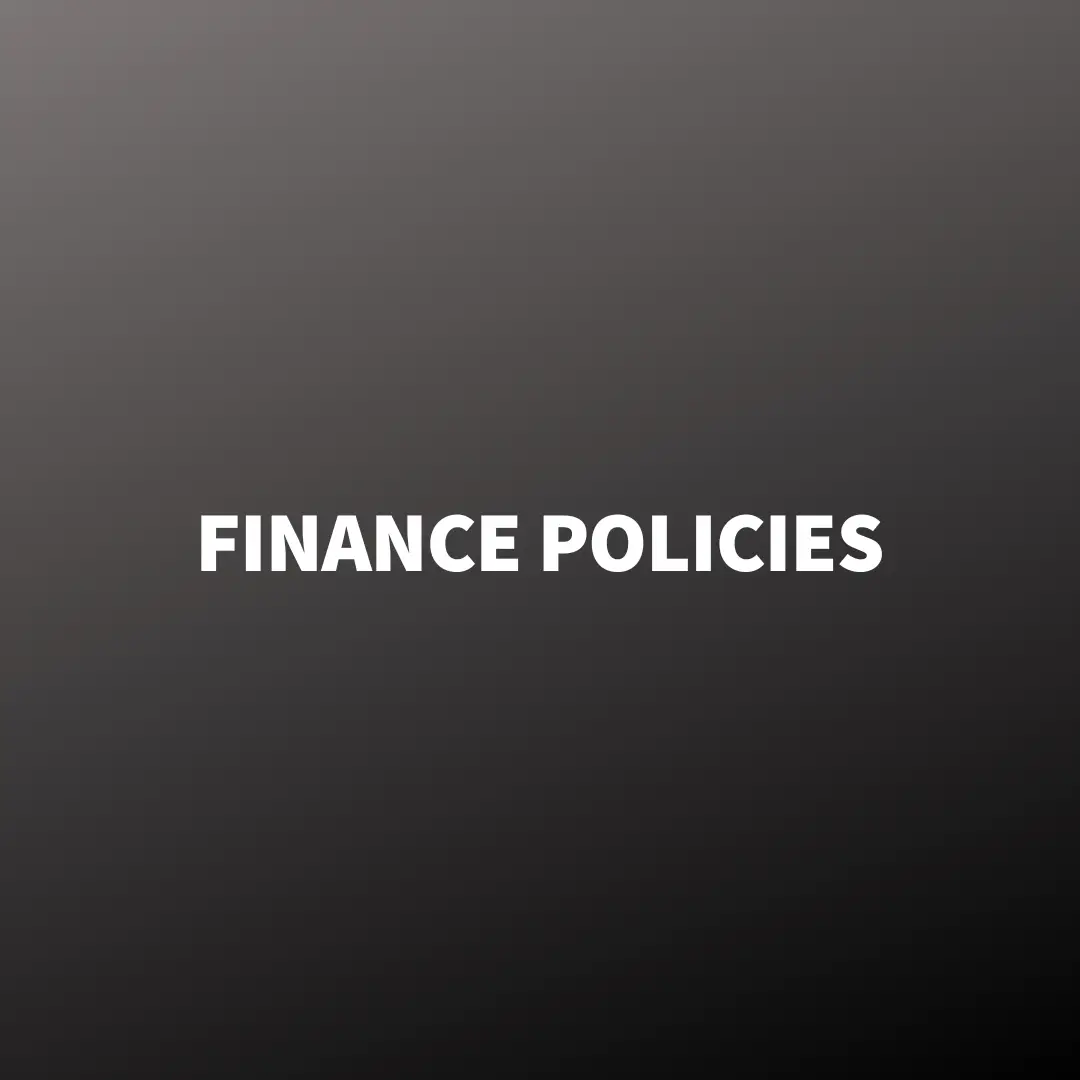 Finance Policies